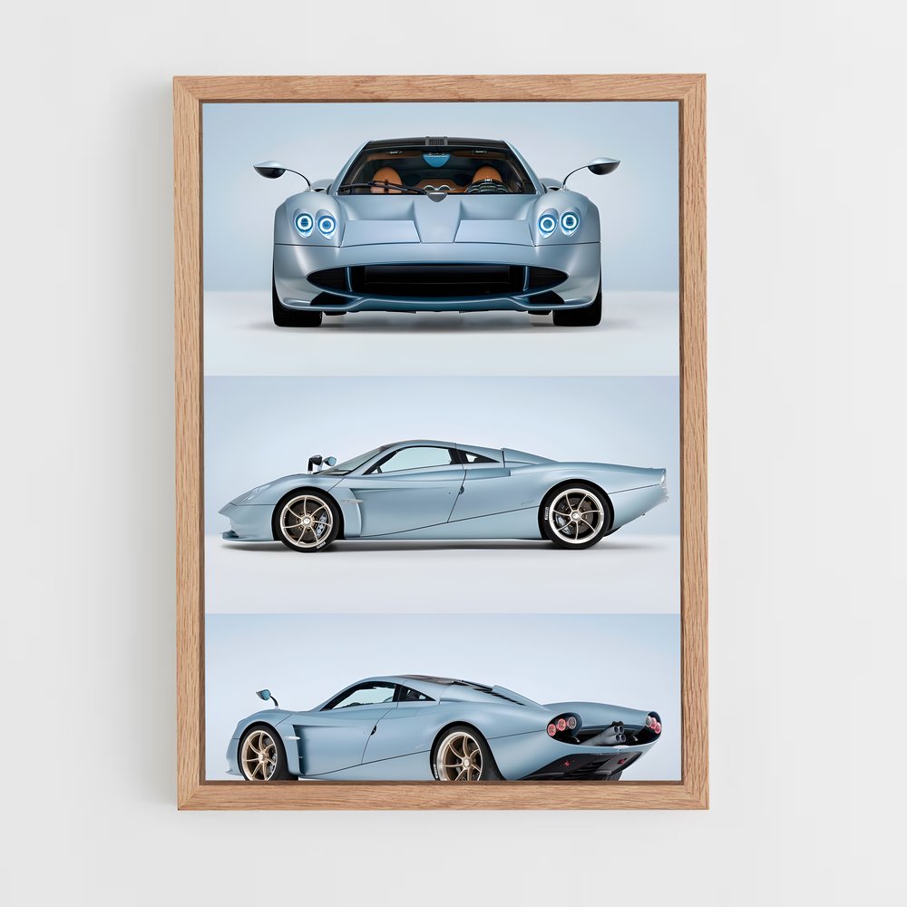 Poster Vitesse Azure – affiche Pagani (vue 4)